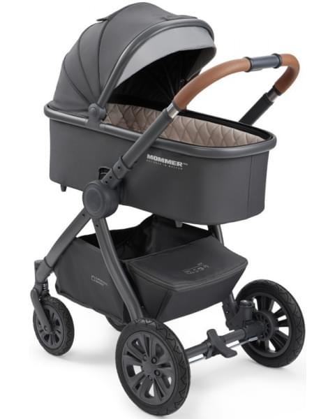 Коляска 2 в 1 Happy Baby Mommer Pro Nova (надувные колеса), Dark Grey Nova (Темно-серый)