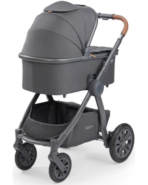 Коляска 2 в 1 Happy Baby Mommer Pro Nova (надувные колеса), Dark Grey Nova (Темно-серый)