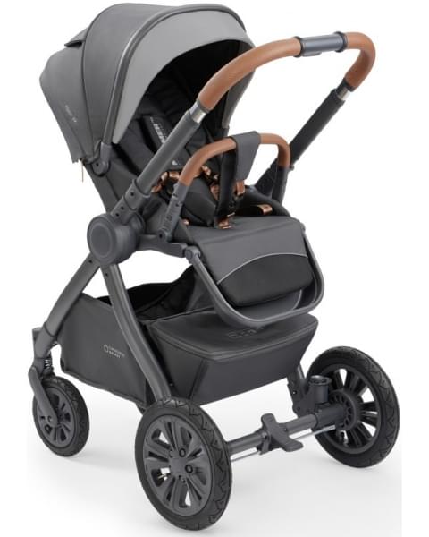 Коляска 2 в 1 Happy Baby Mommer Pro Nova (надувные колеса), Dark Grey Nova (Темно-серый)