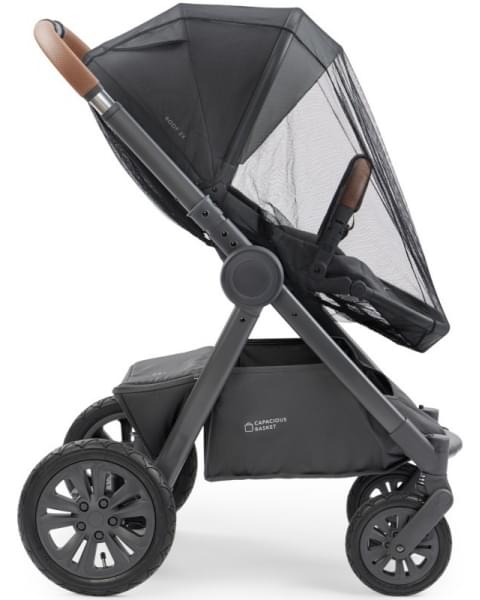Коляска 2 в 1 Happy Baby Mommer Pro Nova (надувные колеса), Dark Grey Nova (Темно-серый)