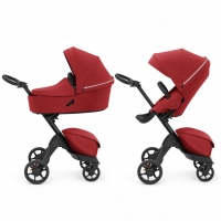 Коляска 2 в 1 Stokke Xplory X, Black / Ruby Red (Красный)