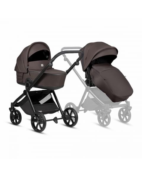 Коляска 2 в 1 Tutis Mio 3+ New Essential, Coffee Brown (024)