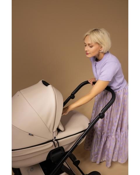 Коляска 2 в 1 Tutis Uno 6+ Leather Collection, Latte (151)