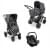 Коляска 3 в 1 ABC-Design Salsa 4 Air 2023, Asphalt / Автокресло Asphalt (Серый / Серый)