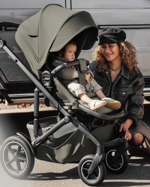 Коляска 3 в 1 Britax Roemer Smile 5Z Lux Collection, Urban Olive (Темно-зеленый) + Автокресло Baby-Safe Pro, Urban Olive (Темно-зеленый)