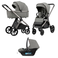 Коляска 3 в 1 Carrello Omega CRL-6535, Superb Grey (Светло-серый)