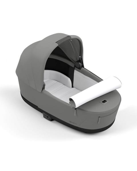 Коляска 3 в 1 Cybex Priam IV Chrome Brown complete и автокресло Aton B2 i-Size Bay Blue Mirage Grey