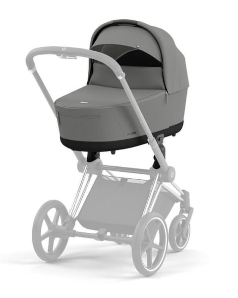 Коляска 3 в 1 Cybex Priam IV Chrome Brown complete и автокресло Aton B2 i-Size Bay Blue Mirage Grey