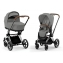 Коляска 3 в 1 Cybex Priam IV Chrome Brown complete и автокресло Aton B2 i-Size Bay Blue Mirage Grey