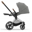 Коляска 3 в 1 Cybex Priam IV Chrome Brown complete и автокресло Aton B2 i-Size Bay Blue Mirage Grey