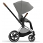 Коляска 3 в 1 Cybex Priam IV Chrome Brown complete и автокресло Aton B2 i-Size Bay Blue Mirage Grey