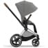 Коляска 3 в 1 Cybex Priam IV Chrome Brown complete и автокресло Aton B2 i-Size Bay Blue Mirage Grey