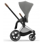 Коляска 3 в 1 Cybex Priam IV Chrome Brown complete и автокресло Aton B2 i-Size Bay Blue Mirage Grey