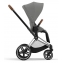Коляска 3 в 1 Cybex Priam IV Chrome Brown complete и автокресло Aton B2 i-Size Bay Blue Mirage Grey