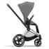 Коляска 3 в 1 Cybex Priam IV Chrome Brown complete и автокресло Aton B2 i-Size Bay Blue Mirage Grey