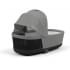 Коляска 3 в 1 Cybex Priam IV Chrome Brown complete и автокресло Aton B2 i-Size Bay Blue Mirage Grey