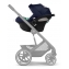 Коляска 3 в 1 Cybex Priam IV Chrome Brown complete и автокресло Aton B2 i-Size Bay Blue Mirage Grey