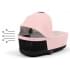 Коляска 3 в 1 Cybex Priam IV Chrome Brown и автокресло Aton B2 i-Size Bay Blue Peach Pink