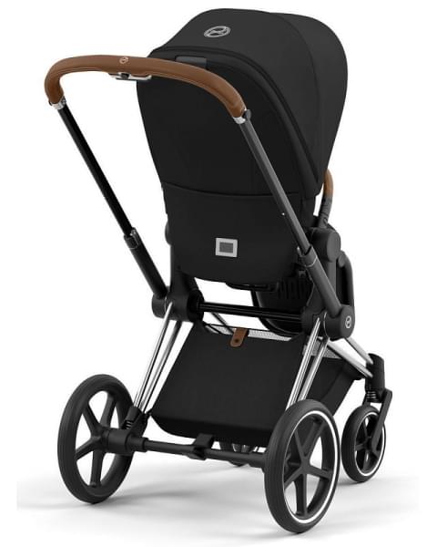 Коляска 3 в 1 Cybex Priam IV Chrome Brown и автокресло Aton B2 i-Size Bay Blue Sepia Black