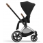 Коляска 3 в 1 Cybex Priam IV Chrome Brown и автокресло Aton B2 i-Size Bay Blue Sepia Black
