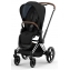 Коляска 3 в 1 Cybex Priam IV Chrome Brown и автокресло Aton B2 i-Size Bay Blue Sepia Black