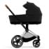 Коляска 3 в 1 Cybex Priam IV Chrome Brown и автокресло Aton B2 i-Size Bay Blue Sepia Black