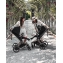 Коляска 3 в 1 Cybex Priam IV Chrome Brown и автокресло Aton B2 i-Size Bay Blue Sepia Black