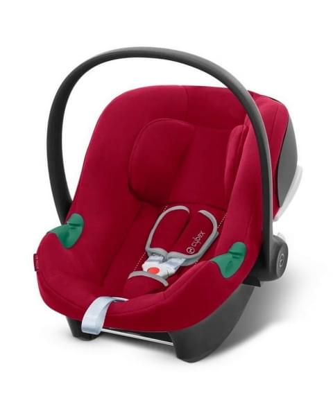 Коляска 3 в 1 Cybex Priam IV Rosegold и автокресло Aton B2 i-Size Leaf Green/Dynamic Red