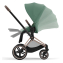 Коляска 3 в 1 Cybex Priam IV Rosegold и автокресло Aton B2 i-Size Leaf Green/Dynamic Red