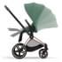 Коляска 3 в 1 Cybex Priam IV Rosegold и автокресло Aton B2 i-Size Leaf Green/Dynamic Red