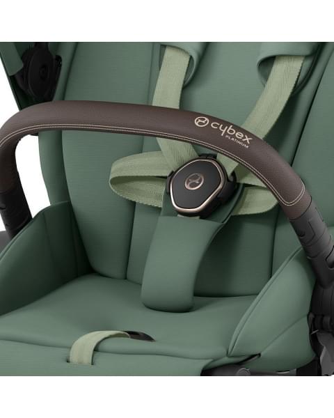 Коляска 3 в 1 Cybex Priam IV Rosegold и автокресло Aton B2 i-Size Leaf Green/Dynamic Red