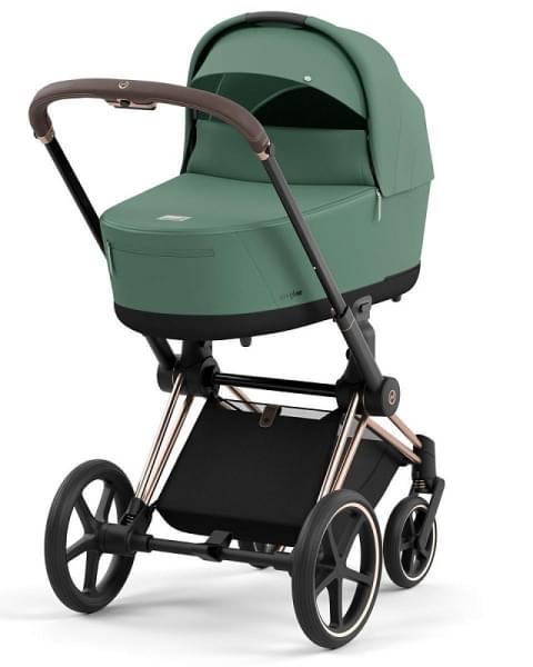 Коляска 3 в 1 Cybex Priam IV Rosegold и автокресло Aton B2 i-Size Leaf Green/Dynamic Red