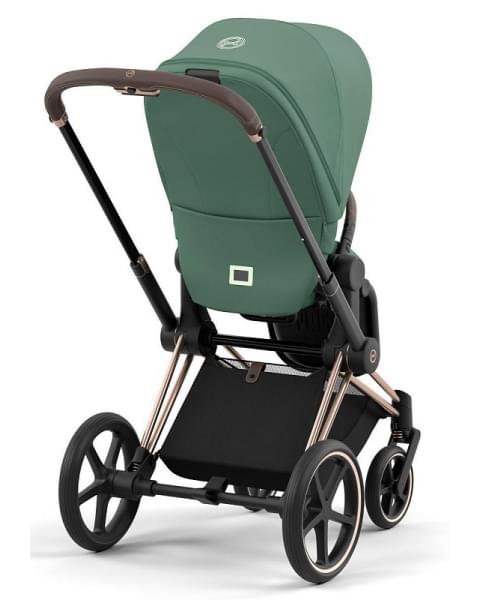Коляска 3 в 1 Cybex Priam IV Rosegold и автокресло Aton B2 i-Size Leaf Green/Dynamic Red