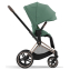 Коляска 3 в 1 Cybex Priam IV Rosegold и автокресло Aton B2 i-Size Leaf Green/Dynamic Red
