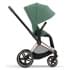 Коляска 3 в 1 Cybex Priam IV Rosegold и автокресло Aton B2 i-Size Leaf Green/Dynamic Red
