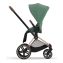 Коляска 3 в 1 Cybex Priam IV Rosegold и автокресло Aton B2 i-Size Leaf Green/Dynamic Red
