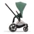 Коляска 3 в 1 Cybex Priam IV Rosegold и автокресло Aton B2 i-Size Leaf Green/Dynamic Red