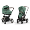 Коляска 3 в 1 Cybex Priam IV Rosegold и автокресло Aton B2 i-Size Leaf Green/Dynamic Red