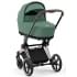 Коляска 3 в 1 Cybex Priam IV Rosegold и автокресло Aton B2 i-Size Leaf Green/Dynamic Red