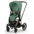Коляска 3 в 1 Cybex Priam IV Rosegold и автокресло Aton B2 i-Size Leaf Green/Dynamic Red