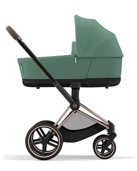 Коляска 3 в 1 Cybex Priam IV Rosegold и автокресло Aton B2 i-Size Leaf Green/Dynamic Red