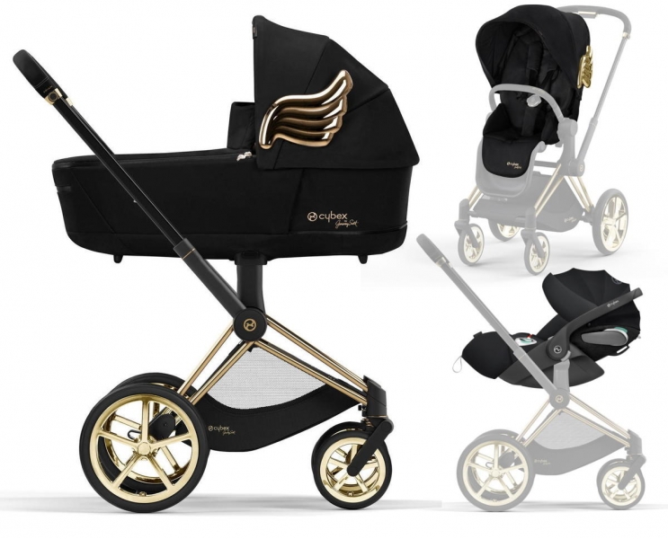 Коляска 3 в 1 Cybex Priam IV и автокресло Cloud Z2 i-Size Jeremy Scott Wings