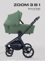 Коляска 3 в 1 Mowbaby Zoom PU Olive