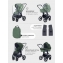 Коляска 3 в 1 Mowbaby Zoom PU Olive