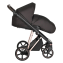 Коляска 3 в 1 Roan Sol Lux, Choco шасси Rose Gold (Черный)
