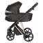 Коляска 3 в 1 Roan Sol Lux, Choco шасси Rose Gold (Черный)