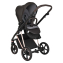 Коляска 3 в 1 Roan Sol Lux, Choco шасси Rose Gold (Черный)