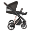 Коляска 3 в 1 Roan Sol Lux, Choco шасси Rose Gold (Черный)