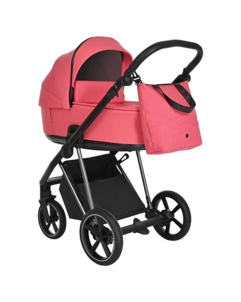 Коляска 3 в 1 Roan Sol Luxury, Viva Magenta шасси Nikiel (Розовый)