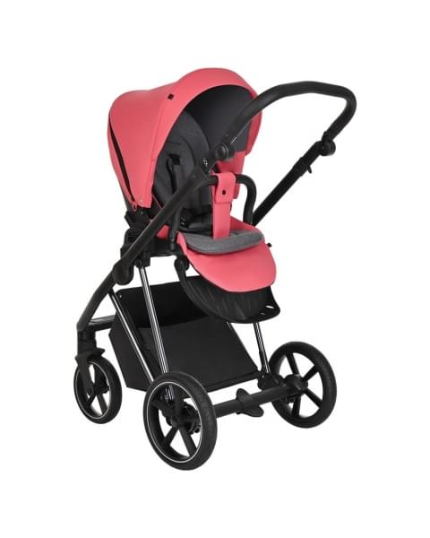 Коляска 3 в 1 Roan Sol Luxury, Viva Magenta шасси Nikiel (Розовый)